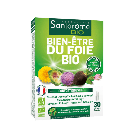 Bio Santarome Leberwohl - Packung mit 30 Kapseln
