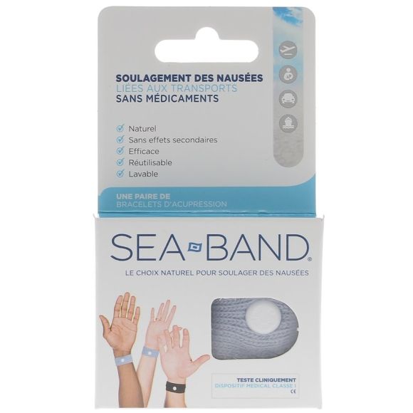 Armband Sea Band Erwachsene grau - Box mit 2 Armbändern