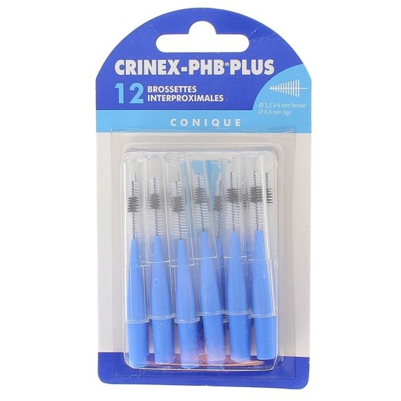 Konische Interdentalbürsten phb plus Crinex - 12 Bürsten