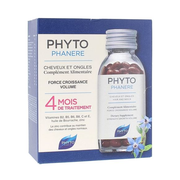 Phytophanère Haare und Nägel Phyto - Packung mit 2x120 Kapseln