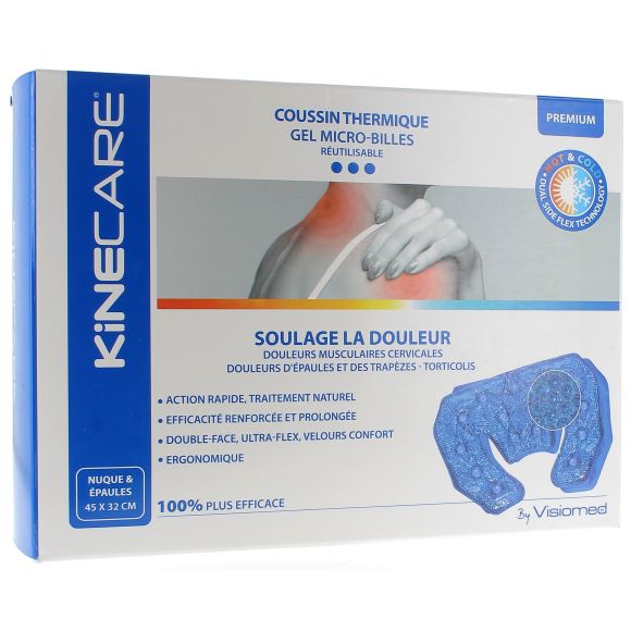 Wärme-Kälte-Kissen Nacken Schulter Gel Kugel Kinecare - 32 x 45 cm