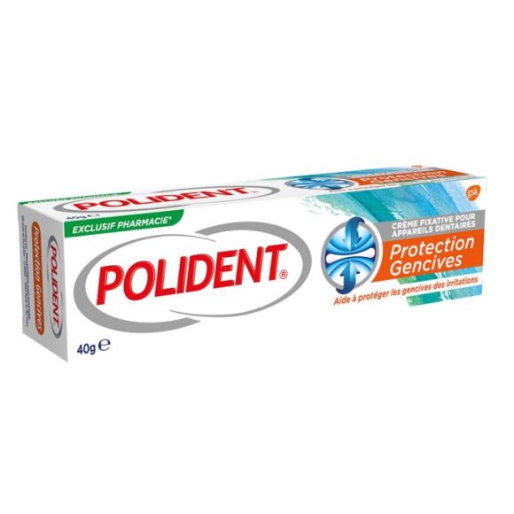 Fixiercreme für Zahnprothesen Zahnfleischschutz Polident - Tube mit 40 g