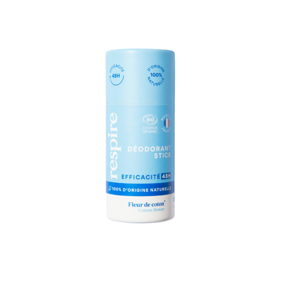 Bio-Baumwollblüten-Deodorant Respire - 50g Stick