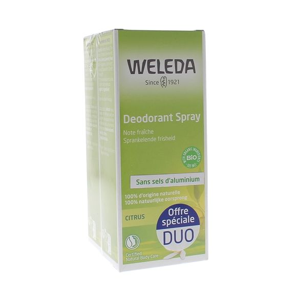 Weleda Deodorant mit natürlichen ätherischen Ölen - 2er-Pack mit 100 ml Deodorants