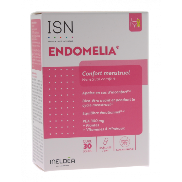 Endomelia Menstruationskomfort Ineldea - Packung mit 60 Kapseln