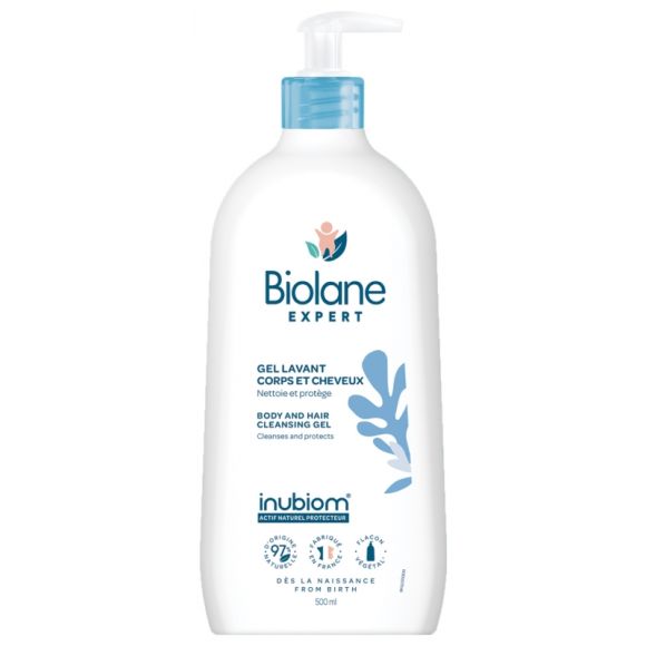 Körper- und Haarwaschgel Biolane Expert - Pumpflasche 500 ml