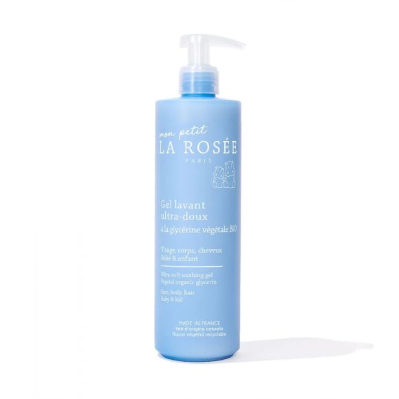 Ultra-sanftes Baby-Waschgel mit pflanzlichem Glycerin von La Rosée - Pumpflasche mit 400 ml