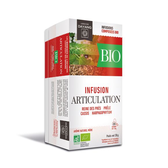 BIO-Infusion Gelenk Aroma Brombeere Dayang Tradition - Box mit 20 Beuteln