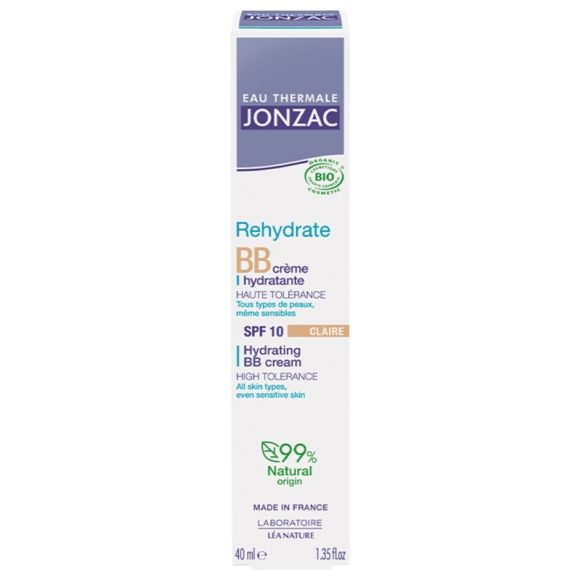 Rehydrate BB Creme feuchtigkeitsspendend bio SPF 10 helle Nuance Jonzac - Tube mit 40ml