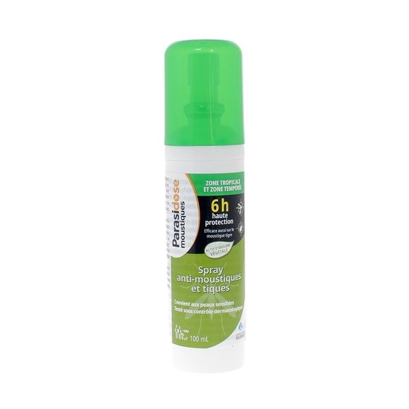 Mücken- und Zeckenspray für tropische und gemäßigte Zonen Parasidose - Spray mit 100 ml