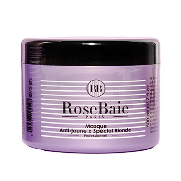 Anti-Gelb-Maske und spezielle Blondmaske RoseBaie - 500ml Topf