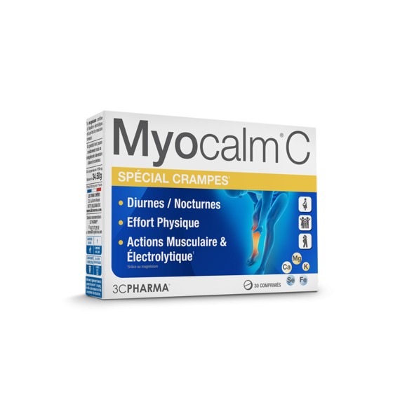 Myocalm C Krämpfe 3C Pharma - Packung mit 30 Tabletten