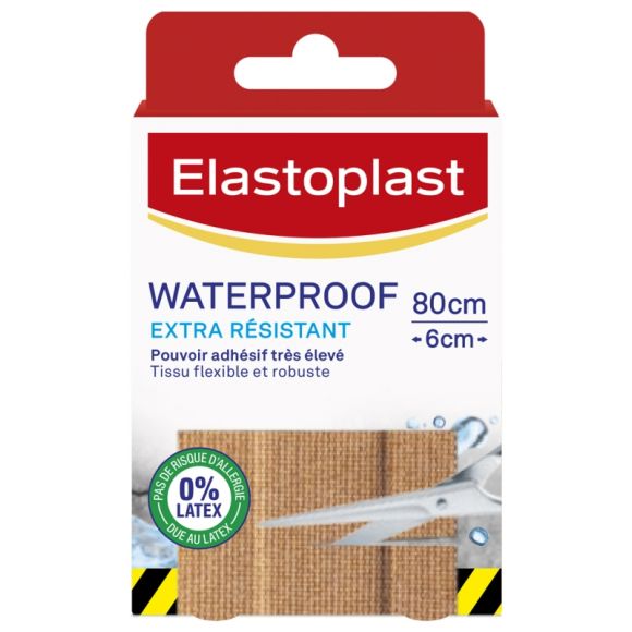 Extra widerstandsfähiges wasserdichtes Elastoplast-Pflaster - Band von 80 x 6 cm