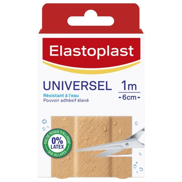Wasserfester Universeller Verband Elastoplast - Box mit 10 Verbänden 1m x 6cm