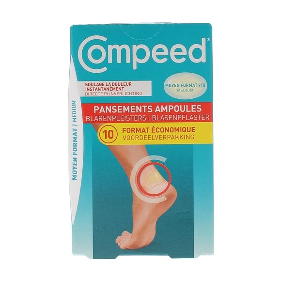 Blasenpflaster mittel Compeed - Schachtel mit 10 Pflastern
