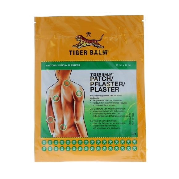 Tiger Balm Schmerzpflaster - Packung mit 3 Pflastern
