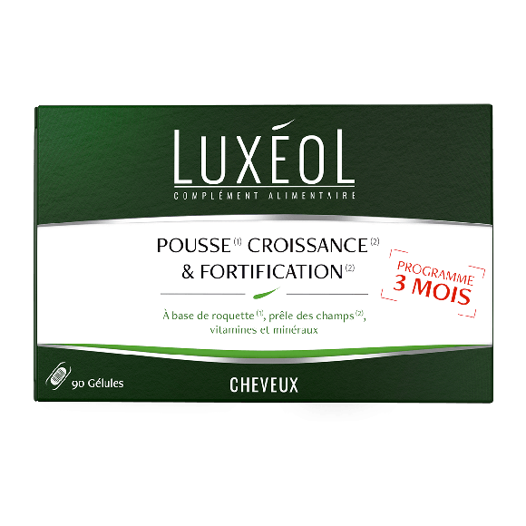 Wachstum & Stärkung Programm 3 Monate Luxéol - Packung mit 90 Kapseln