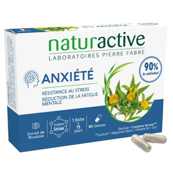 Anxiété Naturactive - Packung mit 30 Kapseln