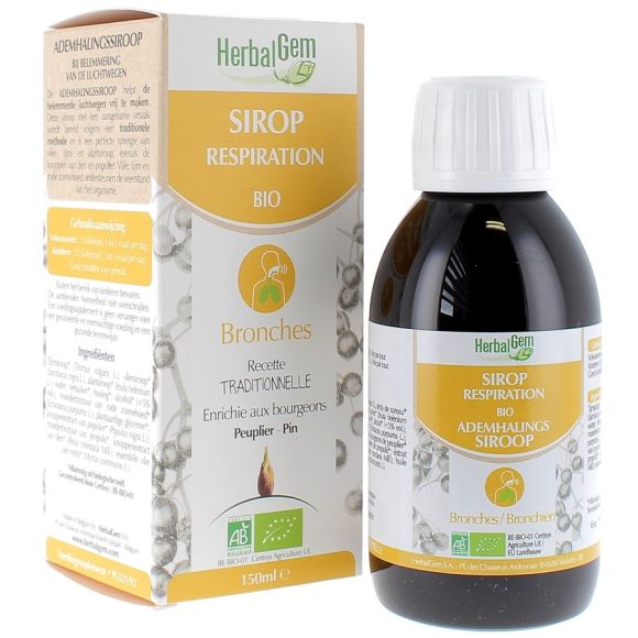 Bio-Hustensirup Herbalgem - 150 ml Flasche