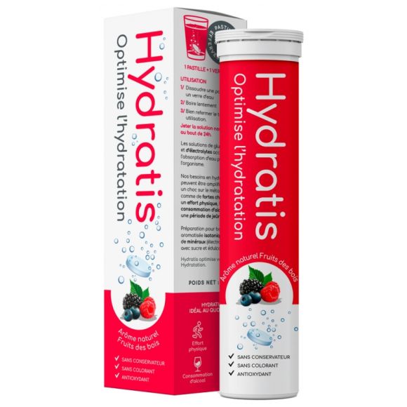 Hydratis - Lösung zur Hydration mit Waldfruchtgeschmack - Tube mit 20 Brausetabletten