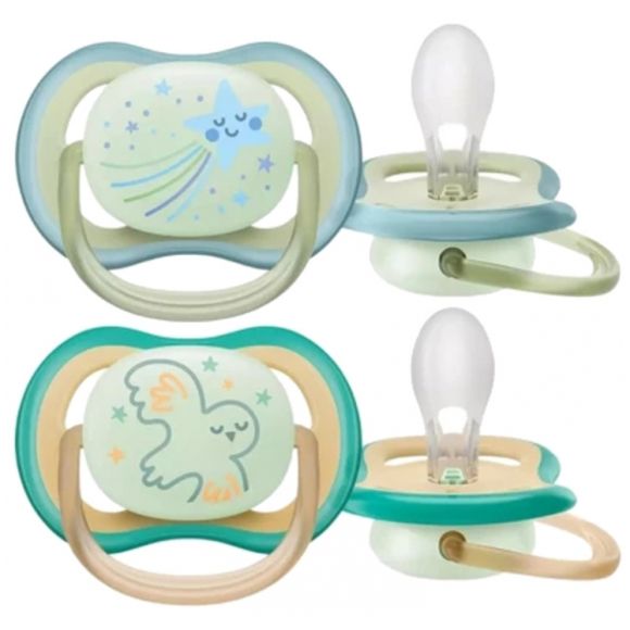 Ultra Air Nacht-Schnuller 0-6 Monate Philips Avent - 2er-Pack Schnuller