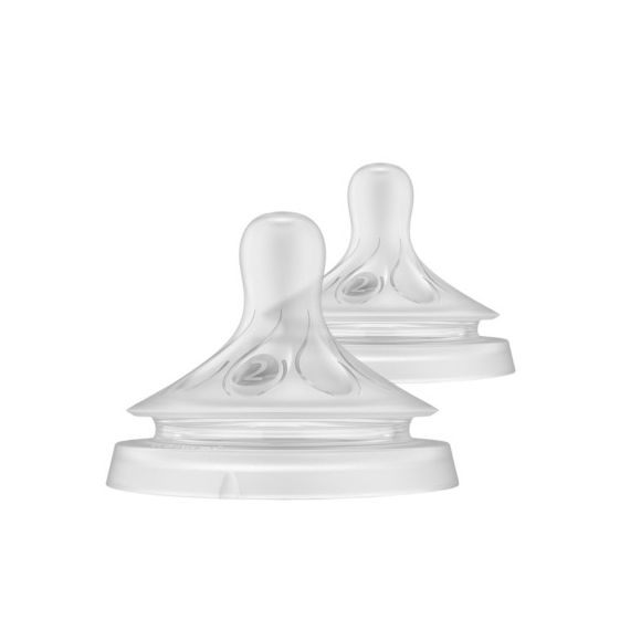 Schnuller Natural Response mittlerer Fluss Neugeborene 0 Monate + Avent - 2er-Pack Schnuller