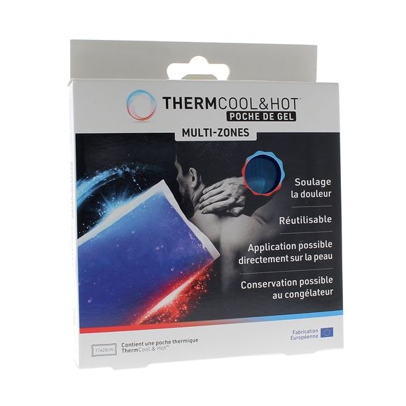 Thermcool&hot Gelkissen für mehrere Zonen - Box mit einem Kissen von 11x26cm