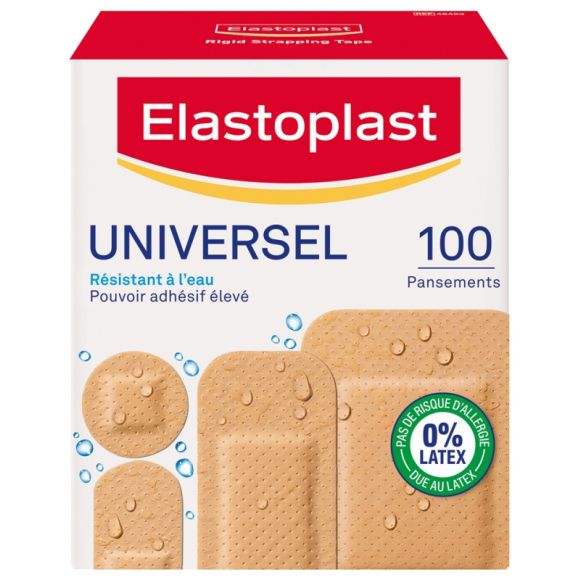 Universelle Pflaster Elastoplast - Schachtel mit 100 Pflastern