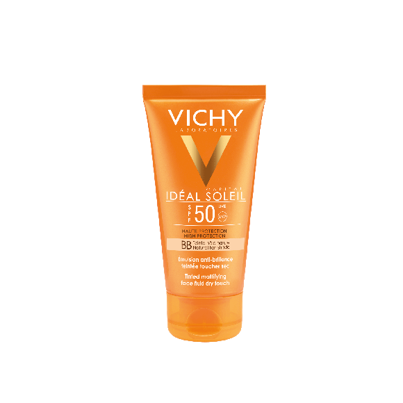 Capital Soleil SPF 50 hoher Schutz BB Emulsion trockene Berührung getönt Vichy - Tube mit 50 ml