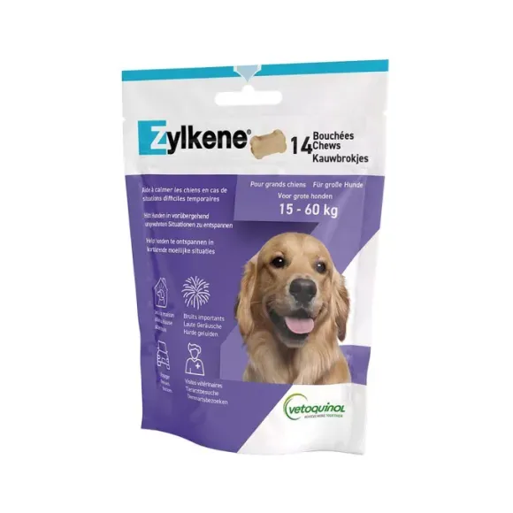 Zylkene Happen für Hunde von 15 bis 60 kg Vetoquinol - Beutel mit 14 Happen