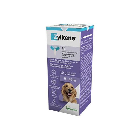 Zylkène Hunde von 15-60kg Vetoquinol - Packung mit 30 Kapseln