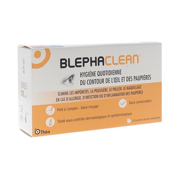 Blephaclean Augenlid-Hygiene - Packung mit 20 Kompressen