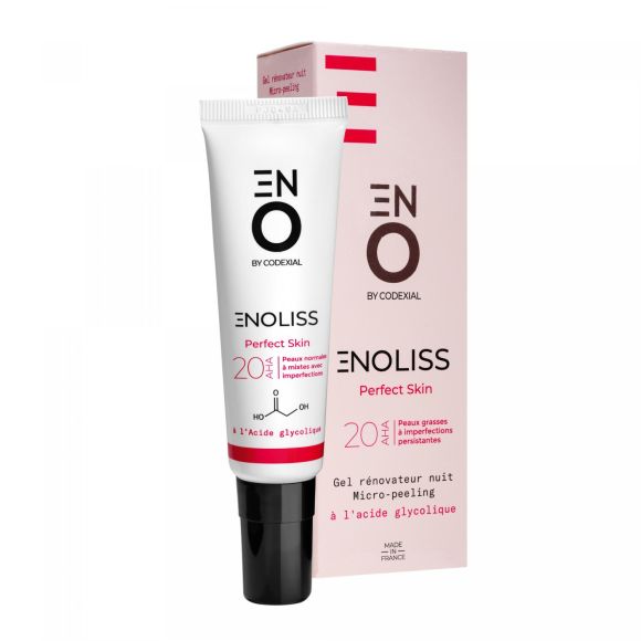 Enoliss Perfect Skin 20 AHA Gel Nacht-Renovator Mikro-Peeling ENO Laboratoire Codexial - Tube mit 30 ml