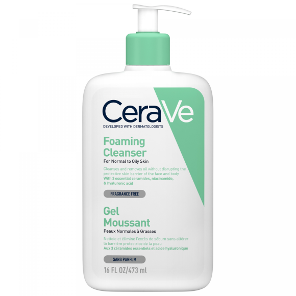 CeraVe Schäumendes Reinigungsgel für das Gesicht - Flasche mit 473 ml