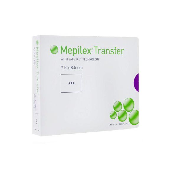 Mepilex Transfer Hydrocellularverband 7,5 x 8,5 cm - 10 Verbände