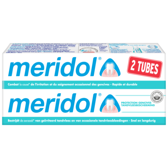 Meridol Zahnpasta gegen Zahnfleischentzündungen - 2er Pack mit 75 ml Tuben