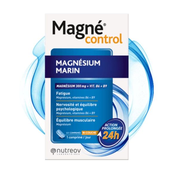 Magné Control Magnesium aus Meersalz Nutreov - Packung mit 60 Tabletten