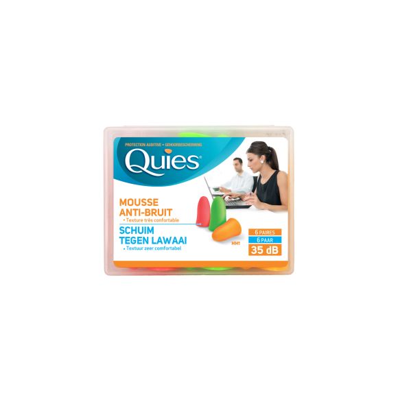 Ohrenschutz Schaumstoff Komfort Quies - Box mit 6 Paaren