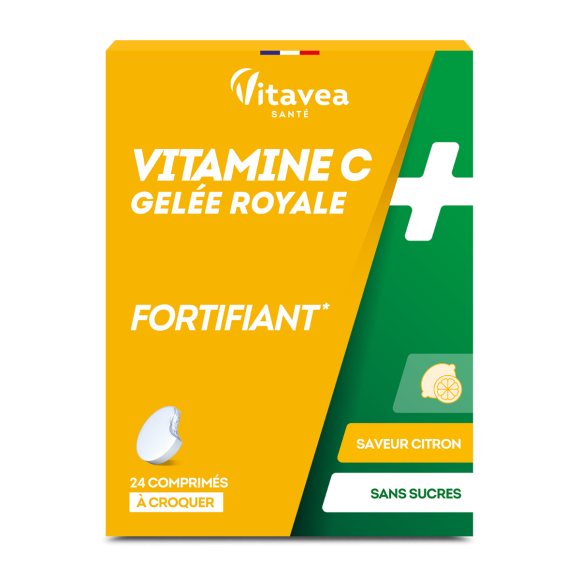 Vitamin C + Royal Jelly Vitavea - Packung mit 24 Kaudabletten