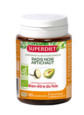 Radis noir / artichaut Bio Super Diet - 80 comprimés