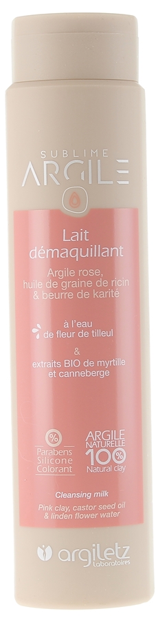 Lait démaquillant Argiletz - tube de 250ml