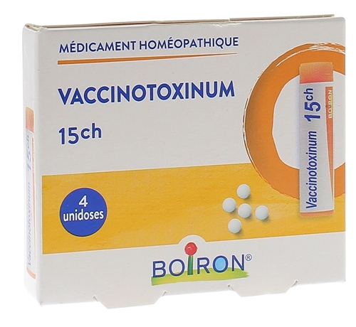 VACCINOTOXINUM 15CH globule Boiron -  4 doses de 1g