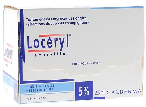 Loceryl 5% vernis à ongles médicamenteux - flacon de 2,5 ml