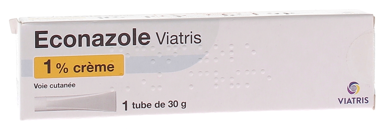 Econazole crème 1% Viatris - tube de 30g