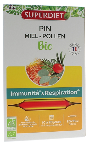 Pin miel pollen bio Super Diet - complément alimentaire défenses  immunitaires