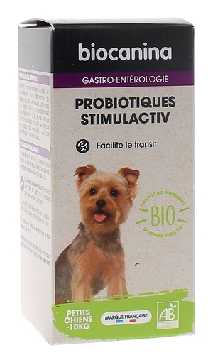 Probiotiques Stimulactiv bio petits chiens Biocanina - boîte de 57g