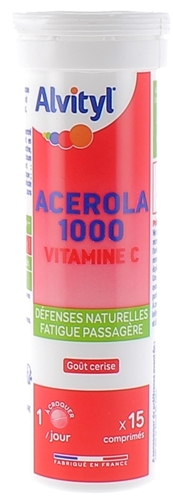 Acérola 1000 Vitamine C Alvityl - tube de 15 comprimés à croquer