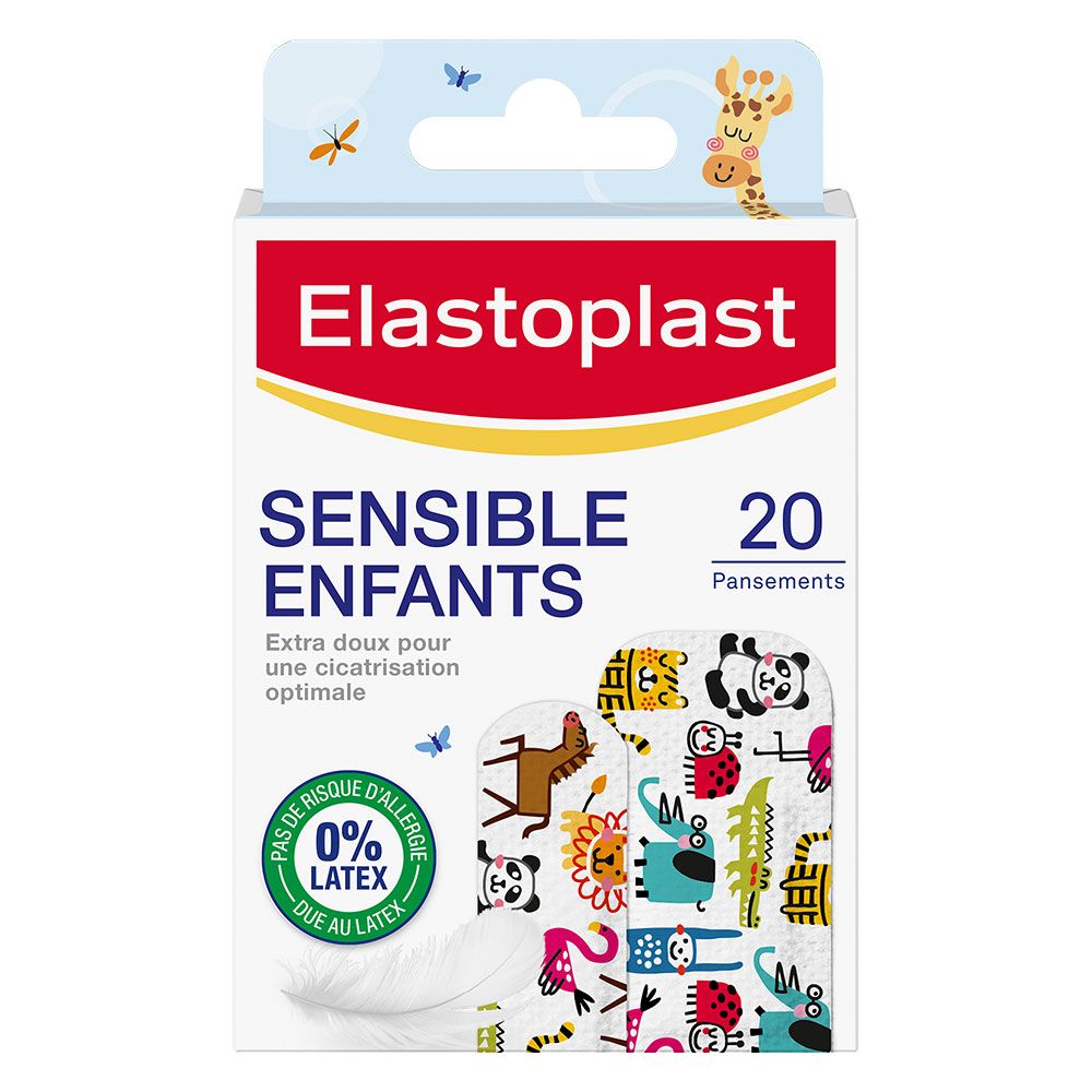 Pansements Sensible enfants Elastoplast - boîte de 20 pansements