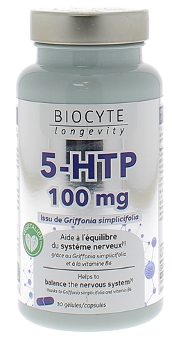 5-HTP 100mg Biocyte - boîte de 30 gélules