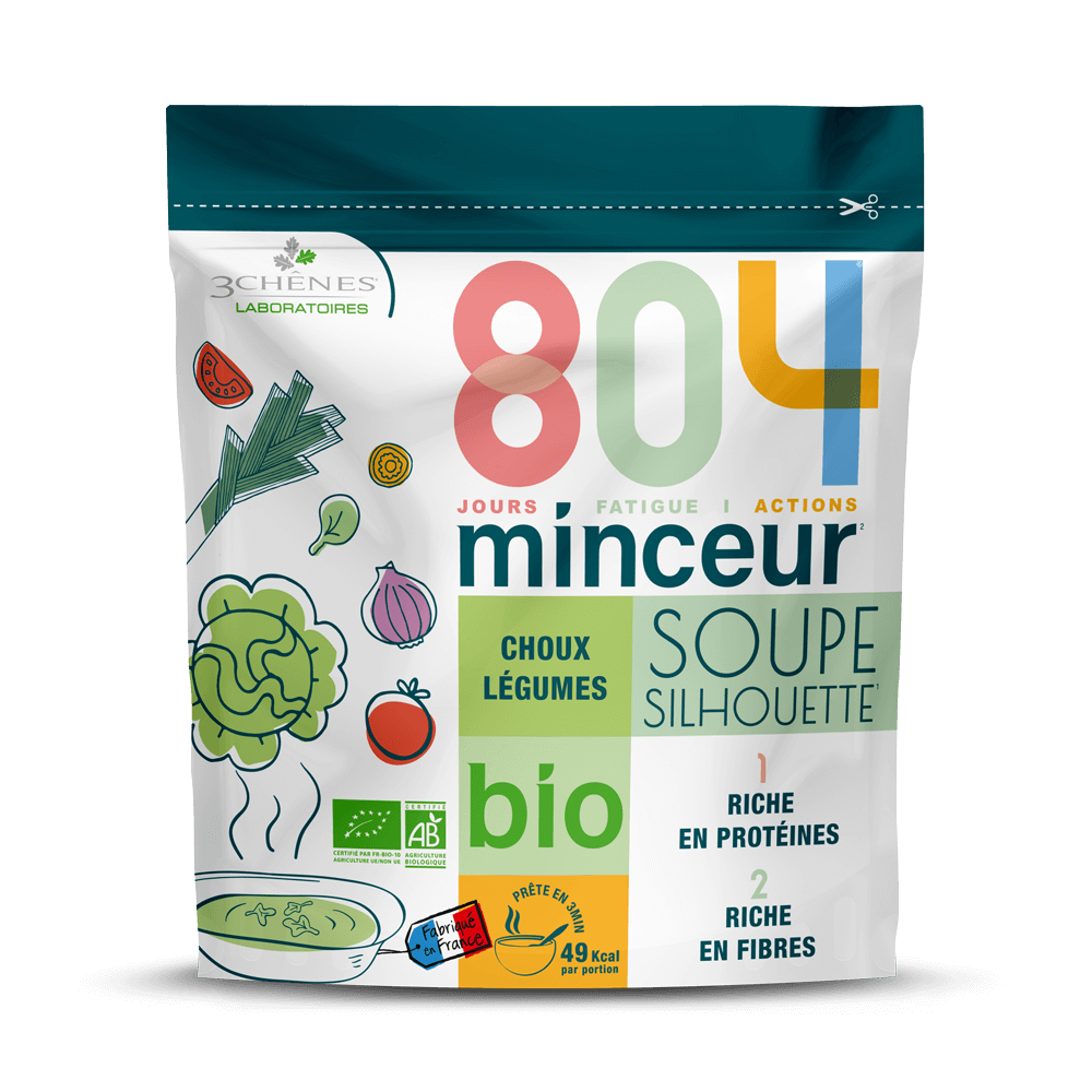 804 Soupe minceur choux légumes bio Les 3 Chênes - sachet de 180g